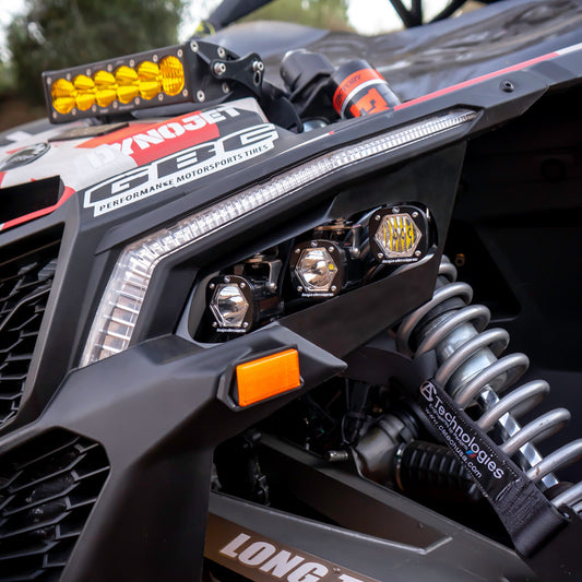 Baja Designs - Can-Am S1 Triple LED Headlight Kit - Can-Am 2017-24 Maverick X3