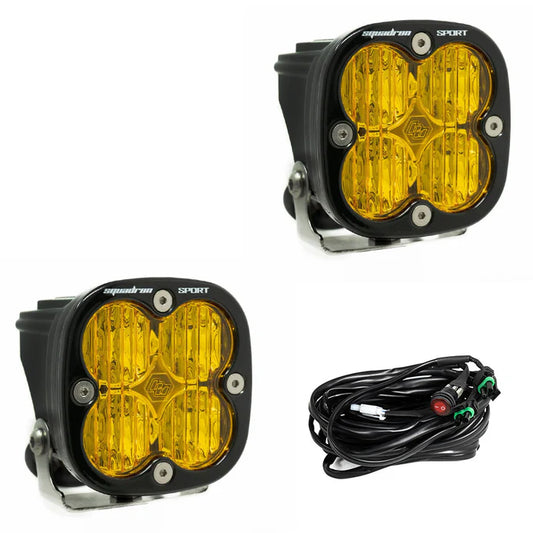 Chupacabra - Baja Designs Squadron Sport Black LED Auxiliary Light Pod Pair