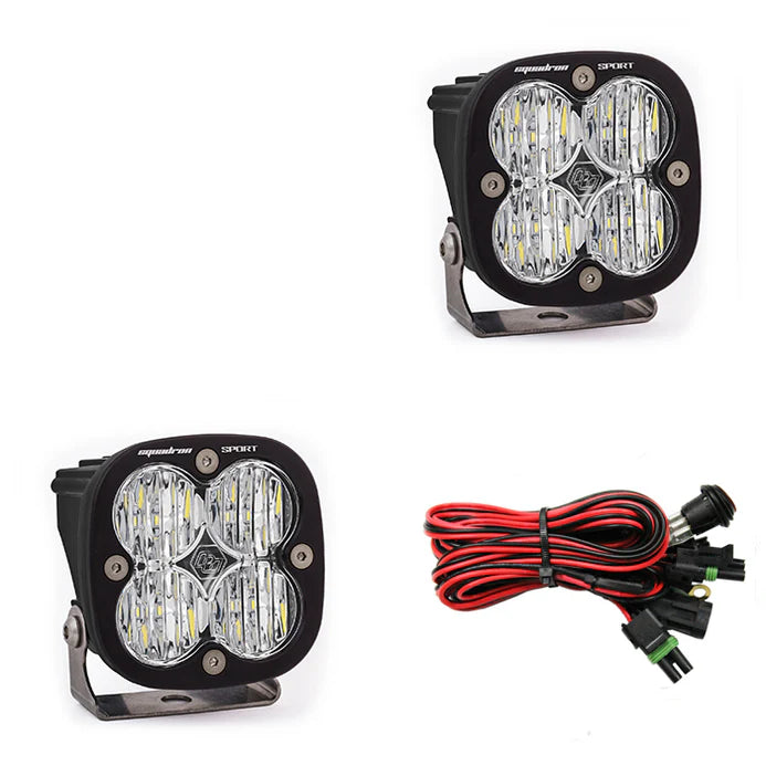 Chupacabra - Baja Designs Squadron Sport Black LED Auxiliary Light Pod Pair