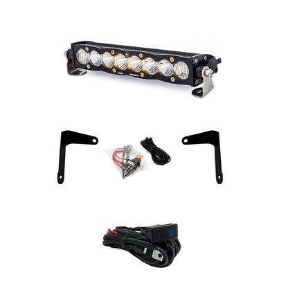 Baja Designs - Can-Am S8 10 Inch Shock Mount Light Bar Kit - Can-Am 2017-24 Maverick X3