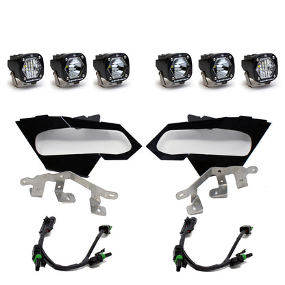 Baja Designs - Can-Am S1 Triple LED Headlight Kit - Can-Am 2017-24 Maverick X3